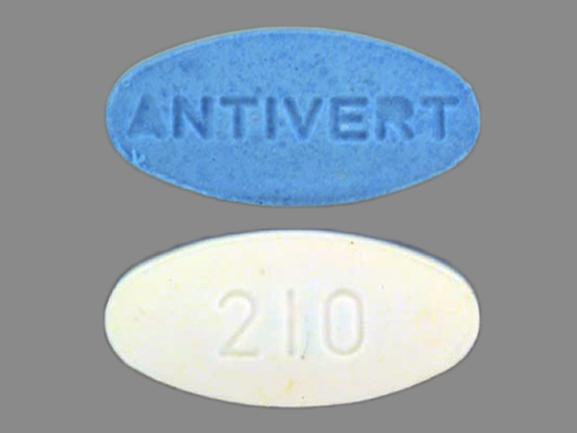 Pill 210 ANTIVERT is Antivert 12.5 mg