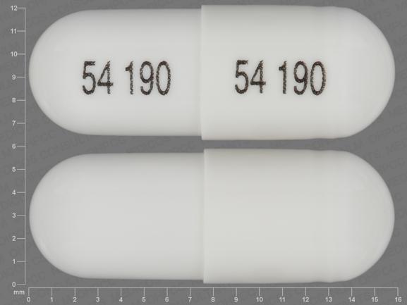 Pill 54 190 54 190 White Capsule/Oblong is Cevimeline Hydrochloride