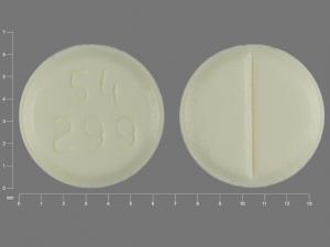 Pill 54 299 Yellow Round is Dexamethasone