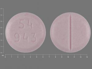 Pill 54 943 Pink Round is Dexamethasone