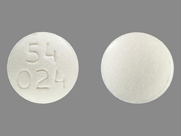 Pill 54 024 White Round is Flecainide Acetate