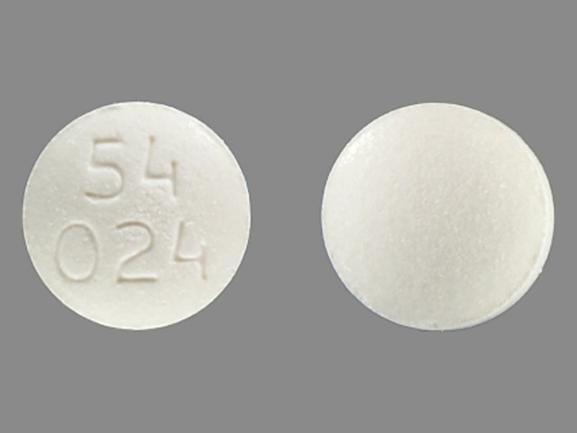 Pill 54 024 White Round is Flecainide Acetate