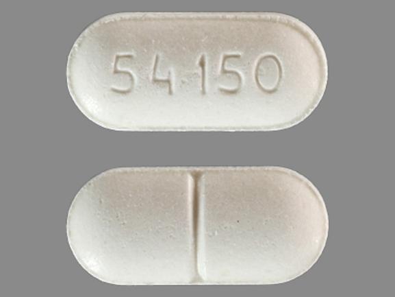 Pill 54 150 White Capsule/Oblong is Flecainide Acetate