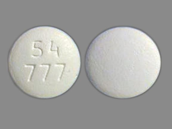 Pill 54 777 White Round is Zidovudine