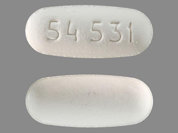 Pill 54 531 White Oval is Quetiapine Fumarate