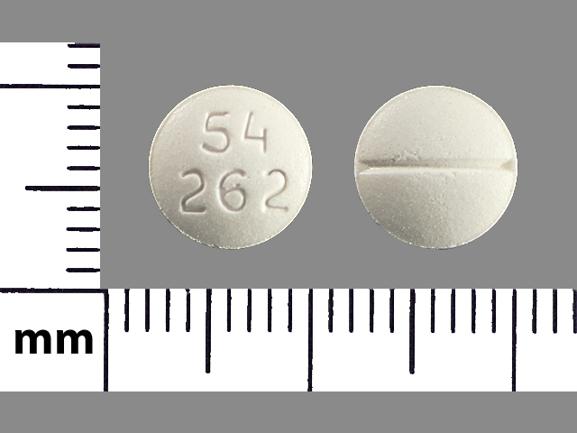 Pill 54 262 White Round is Morphine Sulfate