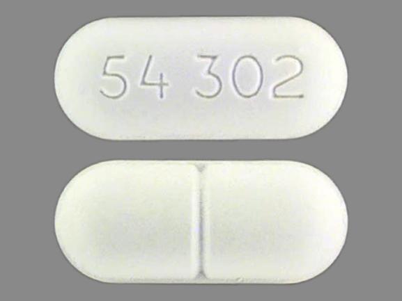 Pill Imprint 54 302 (Calcium Carbonate 1250 mg)