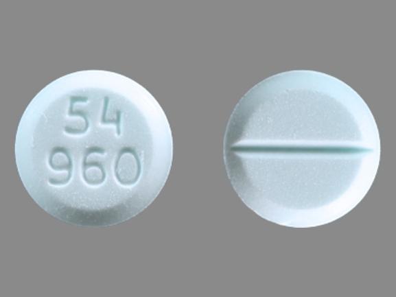 Pill 54 960 Blue Round is Dexamethasone