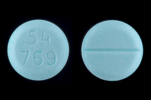 Pill 54 769 Blue Round is Dexamethasone