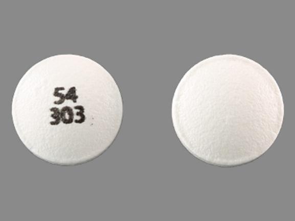 Pill Imprint 54 303 (Propantheline Bromide 15 mg)