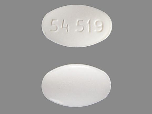 Pill 54 519 White Elliptical/Oval is Triazolam.