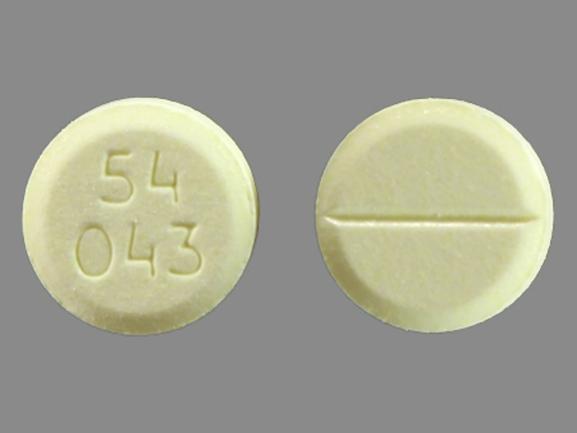 Pill 54 043 Yellow Round is Azathioprine