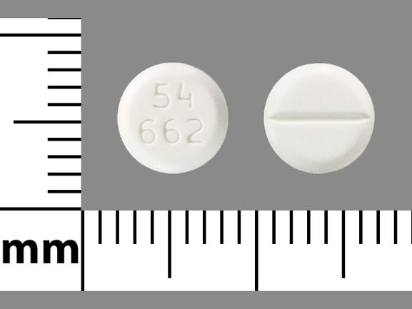 Pill 54 662 White Round is Dexamethasone