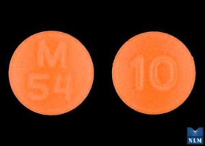 Thioridazine hydrochloride 10 mg M 54 10