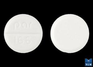 Pill par 166 White Round is Benztropine Mesylate