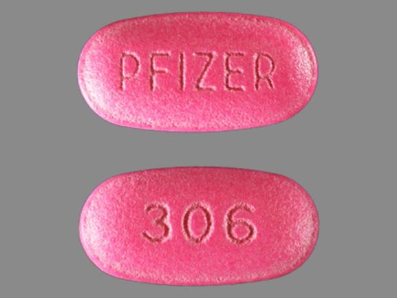 Pill Imprint PFIZER 306 (Zithromax 250 mg)