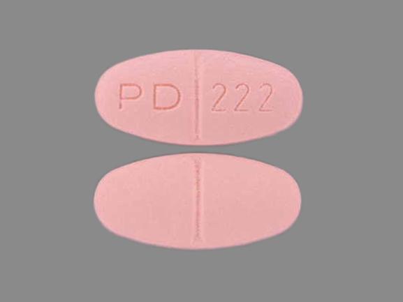 Pill PD 222 Pink Oval is Accuretic