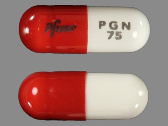 Lyrica 75 mg Pfizer PGN 75