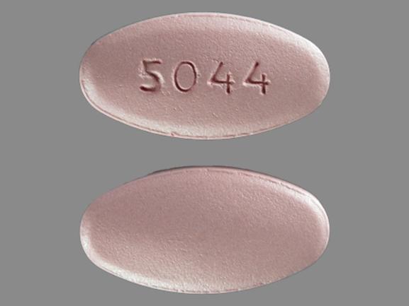 Pill 5044 Pink Elliptical/Oval is Teveten