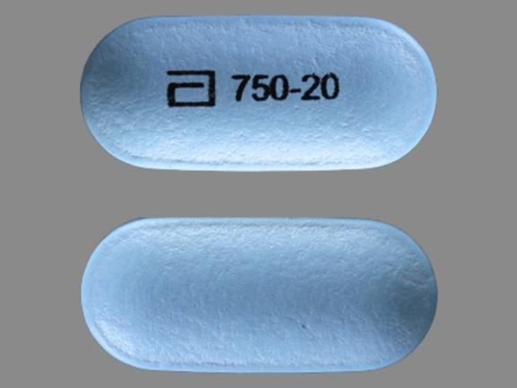 Pill a 750-20 Blue Capsule/Oblong is Simcor