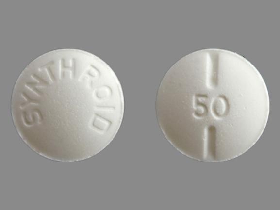Synthroid 50 mcg (0.05 mg) SYNTHROID 50