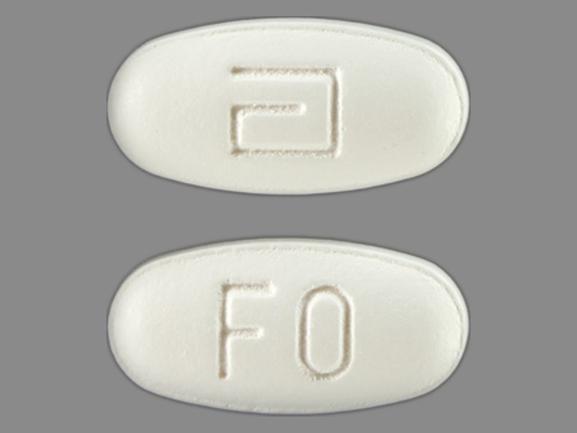 Pill a FO White Elliptical/Oval is TriCor