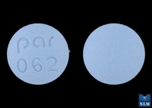 Pill par 062 Blue Round is Fluphenazine Hydrochloride