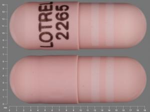 Pill LOTREL 2265 Pink Capsule/Oblong is Lotrel