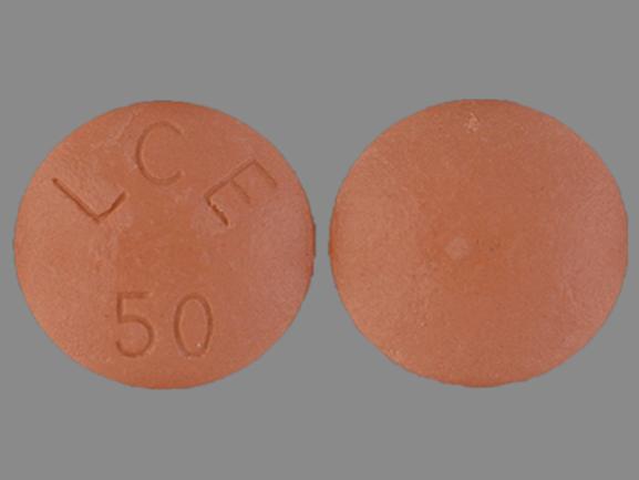 Pill LCE 50 Brown Round is Stalevo 50