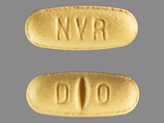 Pill NVR D O is Diovan 40 mg