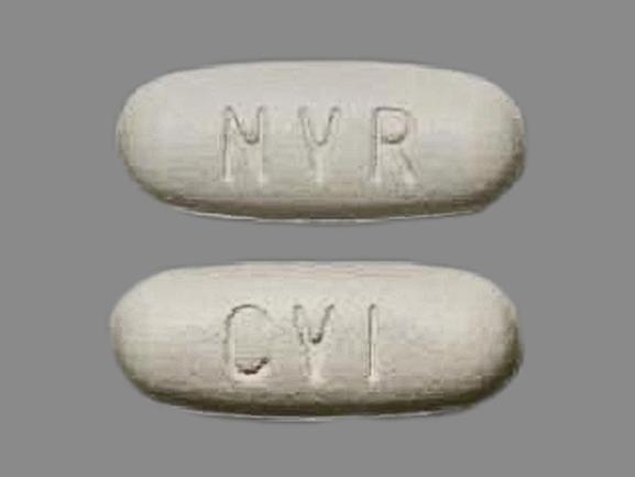 Pill NVR CVI White Oval is Tekturna HCT