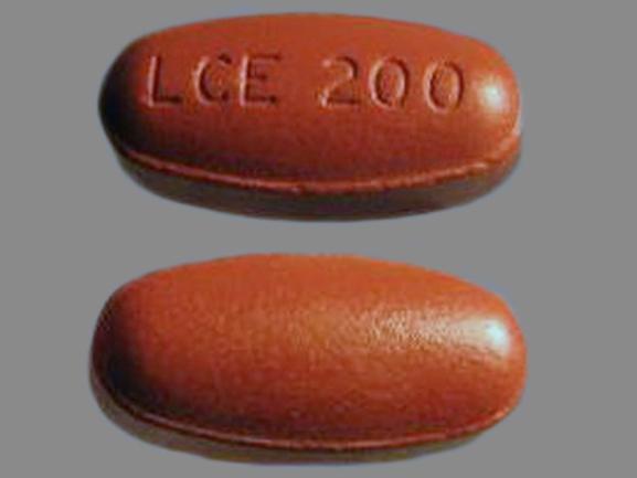 Pill LCE 200 Red Oval is Stalevo 200