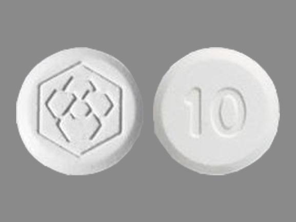 Pill Logo 10 is Fanapt 10 mg