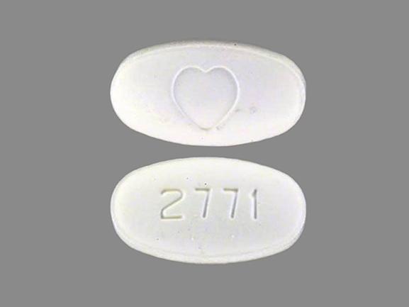Pill 2771 Logo (Heart) White Oval is Avapro