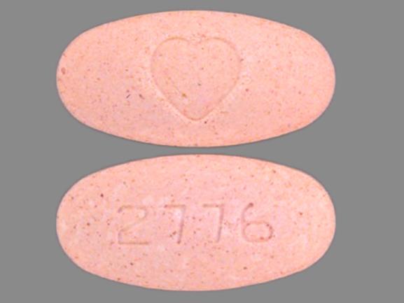 Pill 2776 Heart logo Orange Oval is Avalide