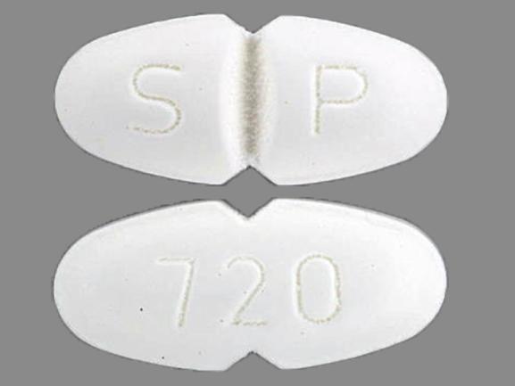 Pill 720 S P White Oval is Uniretic