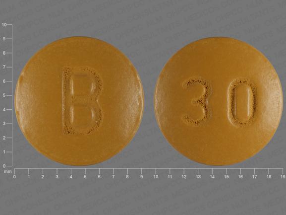 30 B Pill Images Yellow Round