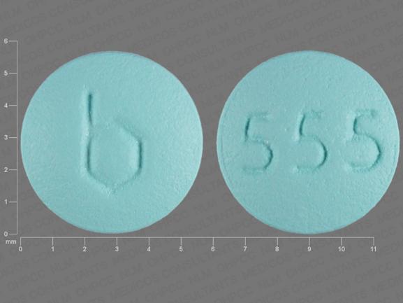 Pill b 555 Green Round is Camrese