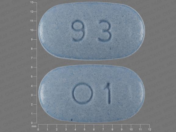 Oxymorphone hydrochloride 5 mg 93 O1