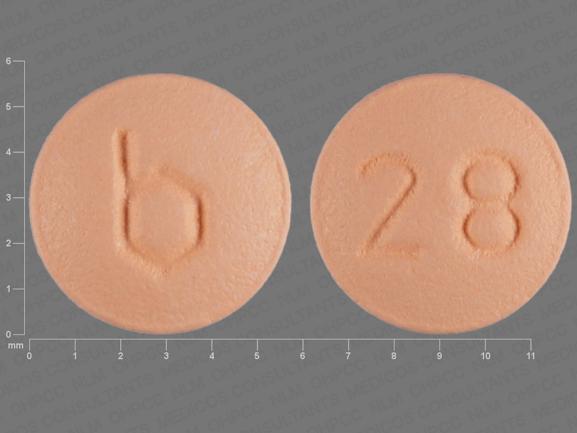 Pill b 28 Orange Round is CamreseLo