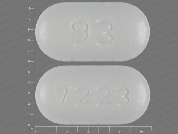 Pill 93 7223 White Oval is Fosinopril Sodium