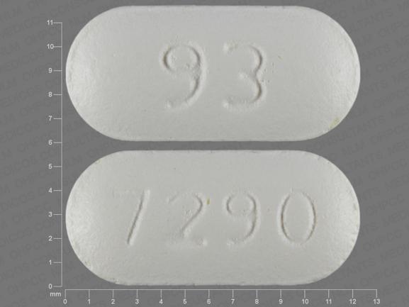 Pill 93 7290 White Capsule/Oblong is Raloxifene Hydrochloride