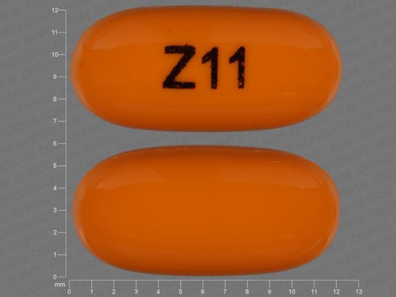 Pill Z11 Orange Capsule/Oblong is Paricalcitol