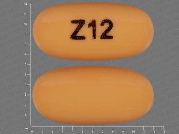 Pill Z12 Yellow Capsule/Oblong is Paricalcitol