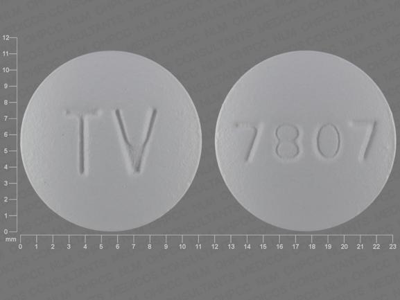 Amlodipine besylate, hydrochlorothiazide and valsartan 5 mg / 12.5 mg / 160 mg TV 7807