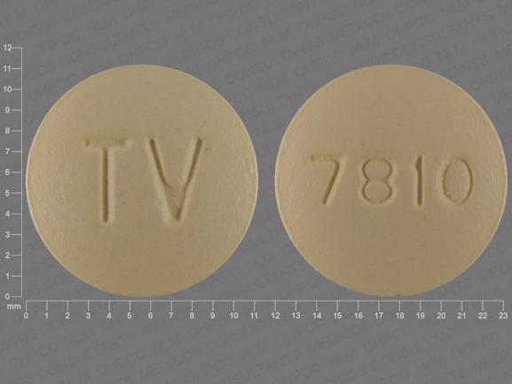 Amlodipine besylate, hydrochlorothiazide and valsartan 10 mg / 12.5 mg / 160 mg TV 7810