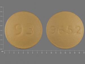 Pill 93 9652 Yellow Round is Prochlorperazine Maleate