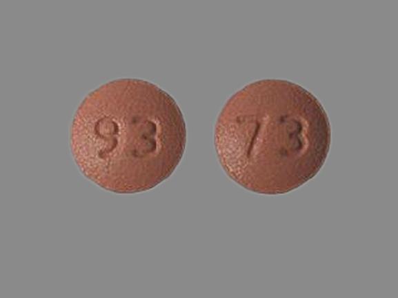 Pill 93 73 Pink Round is Zolpidem Tartrate