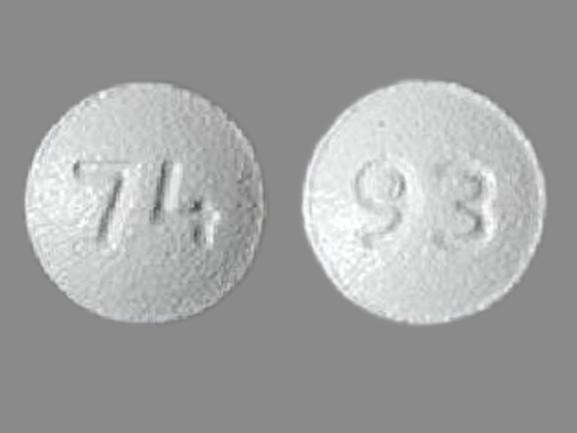 Pill 93 74 White Round is Zolpidem Tartrate