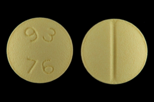 Pill 93 76 Yellow Round is Isosorbide Mononitrate